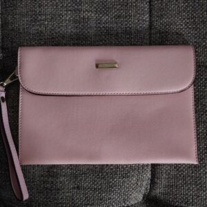 Elim & Paul pink wristlet